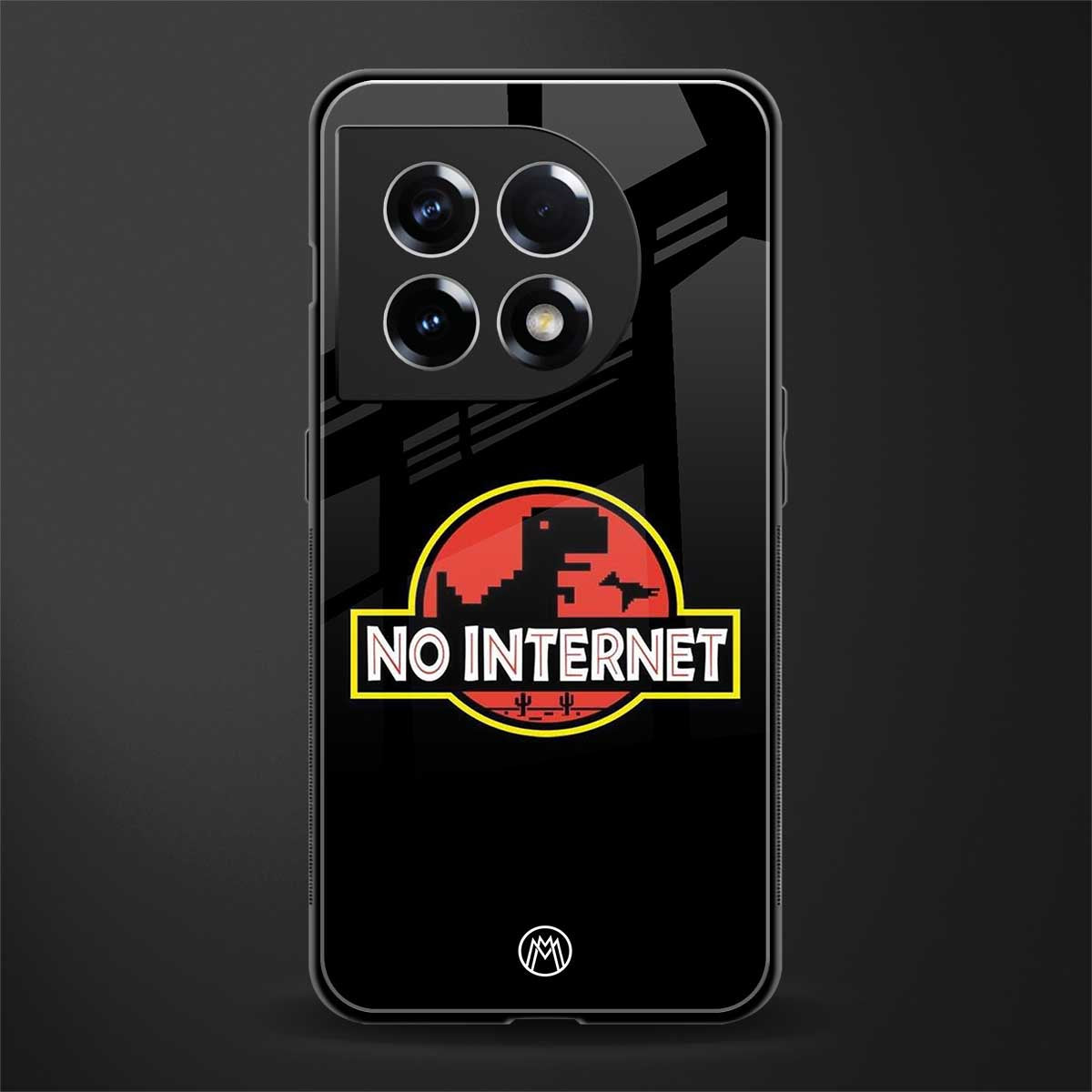 jurassic park no internet back phone cover | glass case for oneplus 11