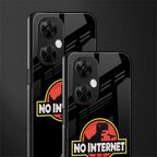 jurassic park no internet back phone cover | glass case for oneplus nord ce 3 lite