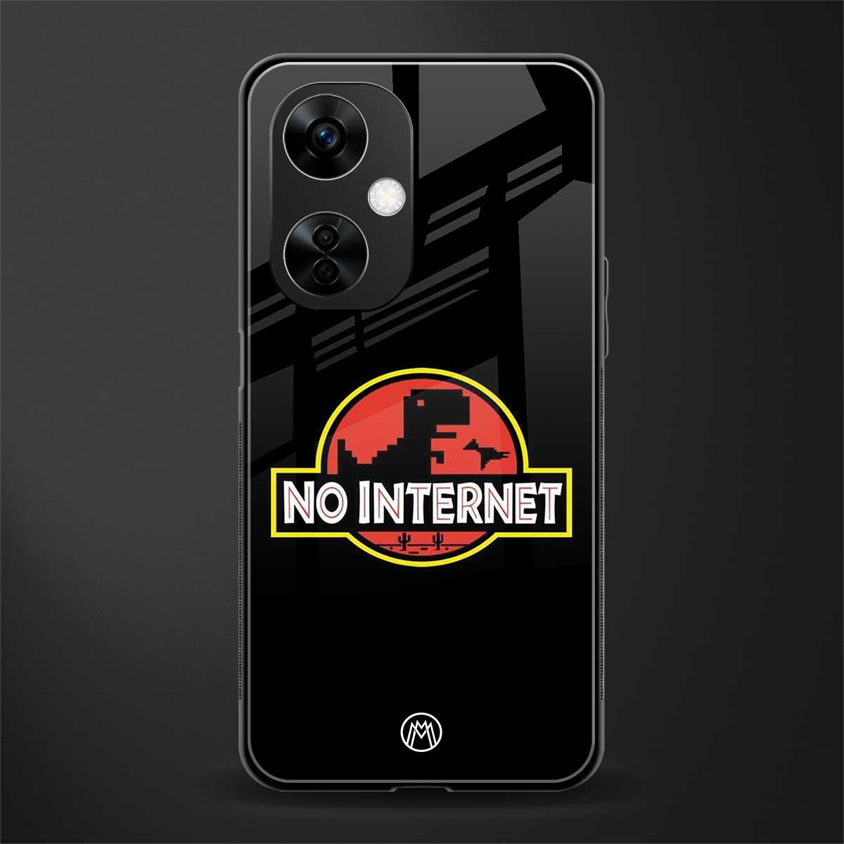 jurassic park no internet back phone cover | glass case for oneplus nord ce 3 lite