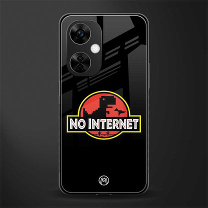jurassic park no internet back phone cover | glass case for oneplus nord ce 3 lite