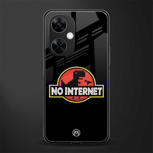 jurassic park no internet back phone cover | glass case for oneplus nord ce 3 lite