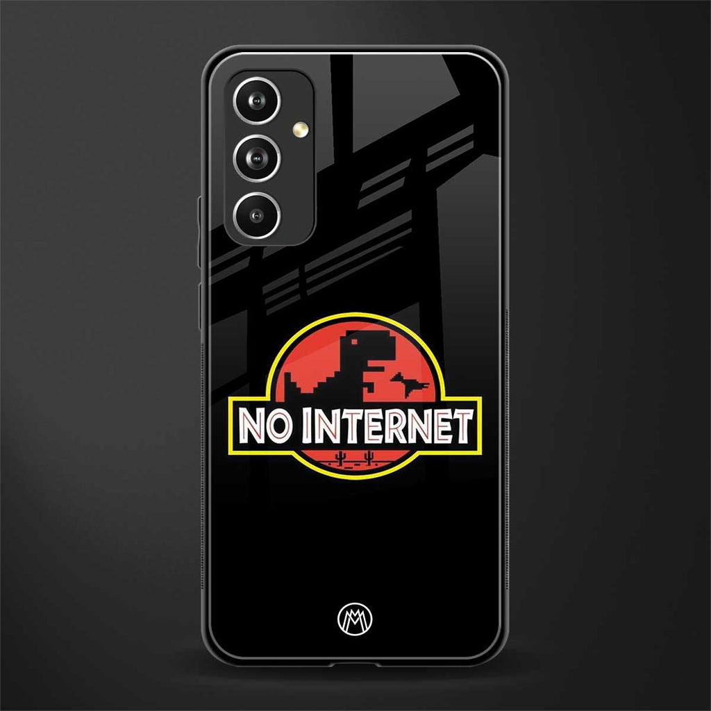 jurassic park no internet back phone cover | glass case for samsung galaxy a54 5g
