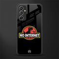 jurassic park no internet back phone cover | glass case for samsung galaxy a54 5g