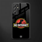 jurassic park no internet back phone cover | glass case for samsung galaxy a54 5g