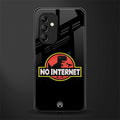 jurassic park no internet back phone cover | glass case for samsung galaxy a14 5g