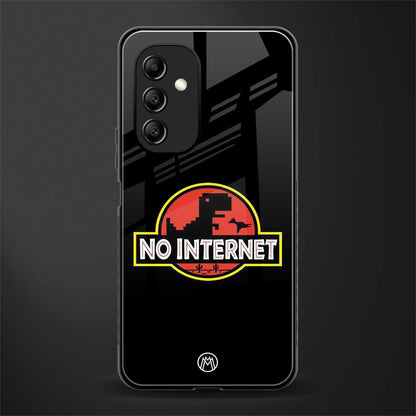 jurassic park no internet back phone cover | glass case for samsung galaxy a14 5g