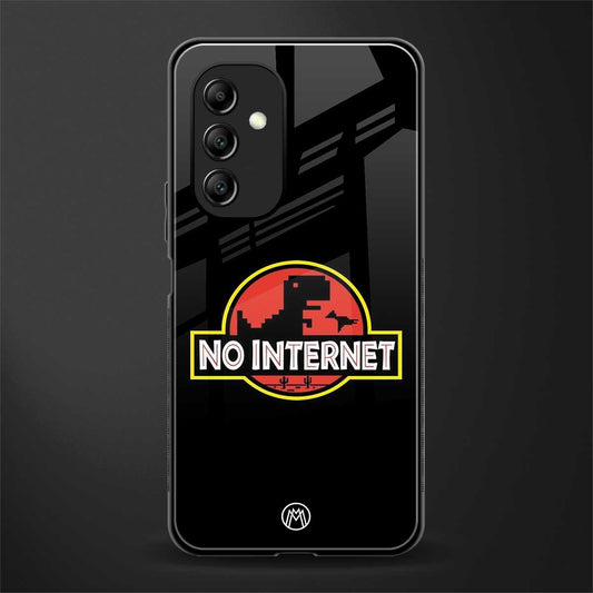 jurassic park no internet back phone cover | glass case for samsung galaxy a14 5g