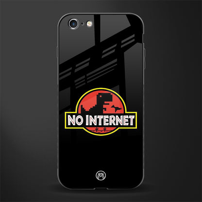 jurassic park no internet glass case for iphone 6s plus image