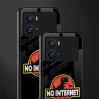 jurassic park no internet back phone cover | glass case for iQOO 9 Pro