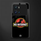 jurassic park no internet back phone cover | glass case for iQOO 9 Pro