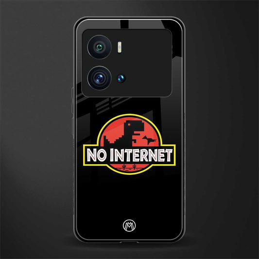 jurassic park no internet back phone cover | glass case for iQOO 9 Pro