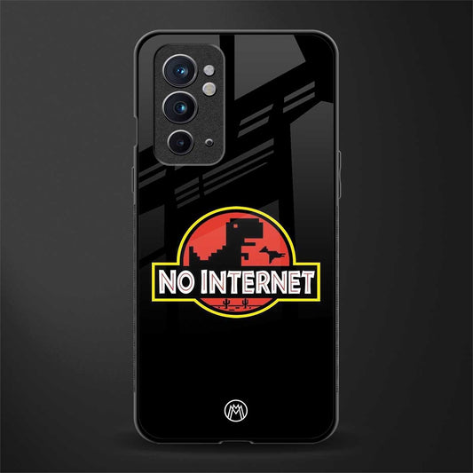 jurassic park no internet glass case for oneplus 9rt image