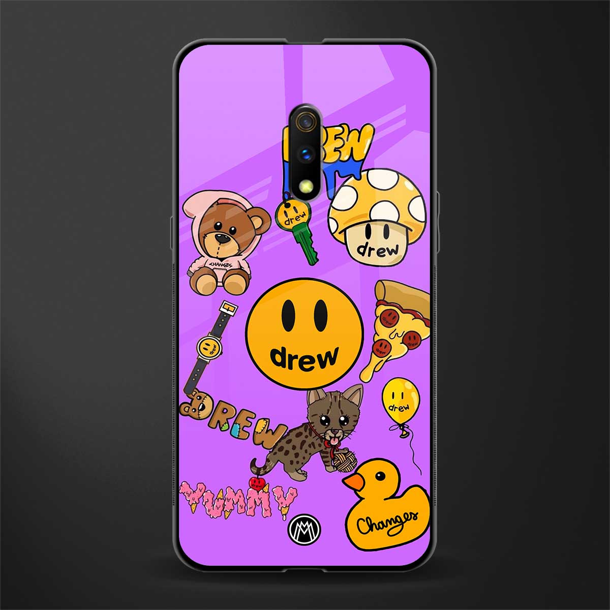 justin bieber glass case for realme x image