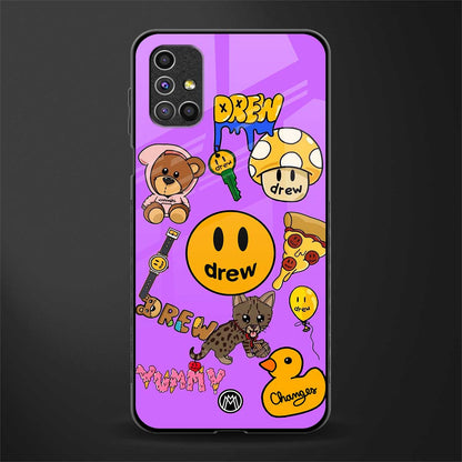 justin bieber glass case for samsung galaxy m51 image