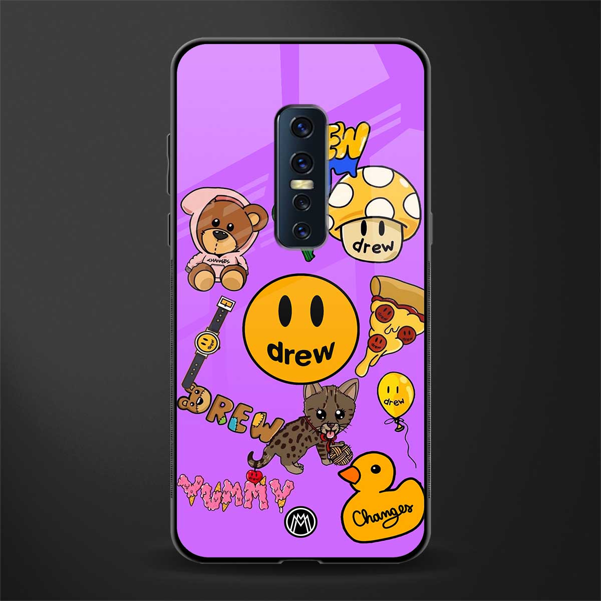 justin bieber glass case for vivo v17 pro image