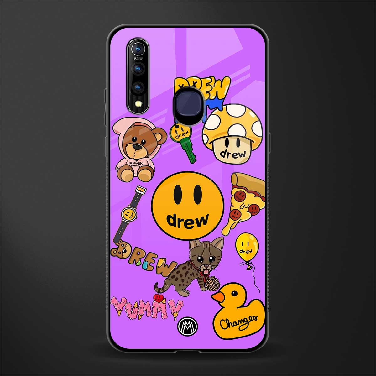 justin bieber glass case for vivo z1 pro image