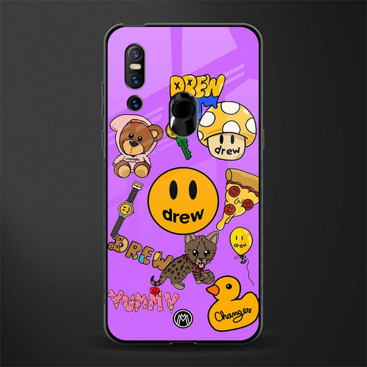 justin bieber glass case for vivo v15 image