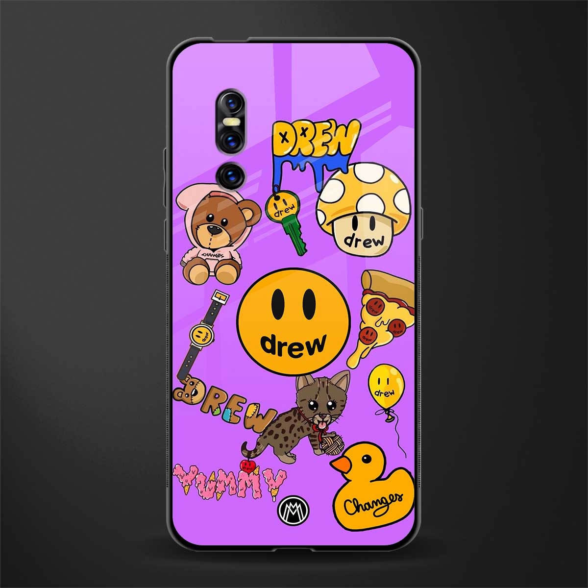 justin bieber glass case for vivo v15 pro image