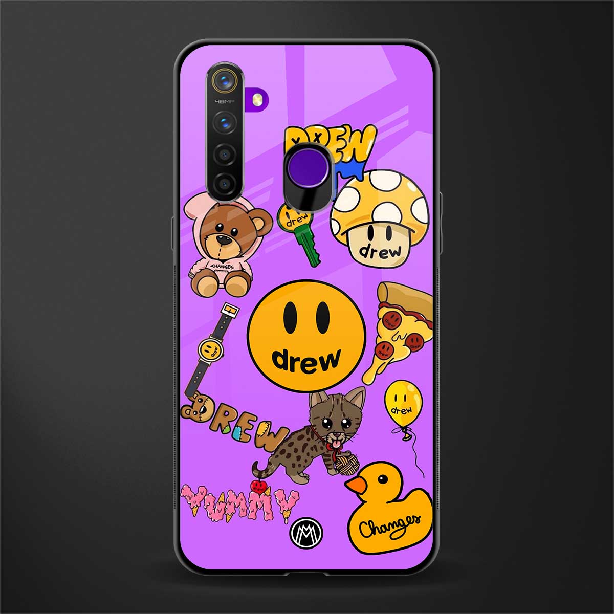 justin bieber glass case for realme 5 pro image