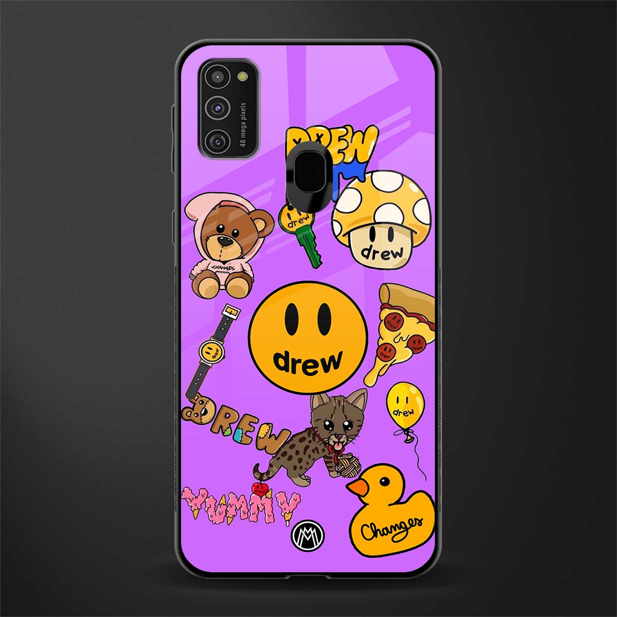 justin bieber glass case for samsung galaxy m21 image