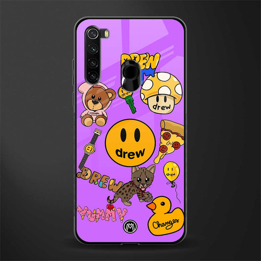 justin bieber glass case for redmi note 8 image