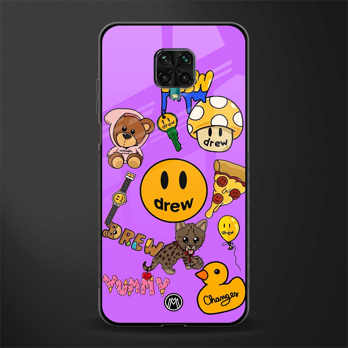 justin bieber glass case for redmi note 9 pro image