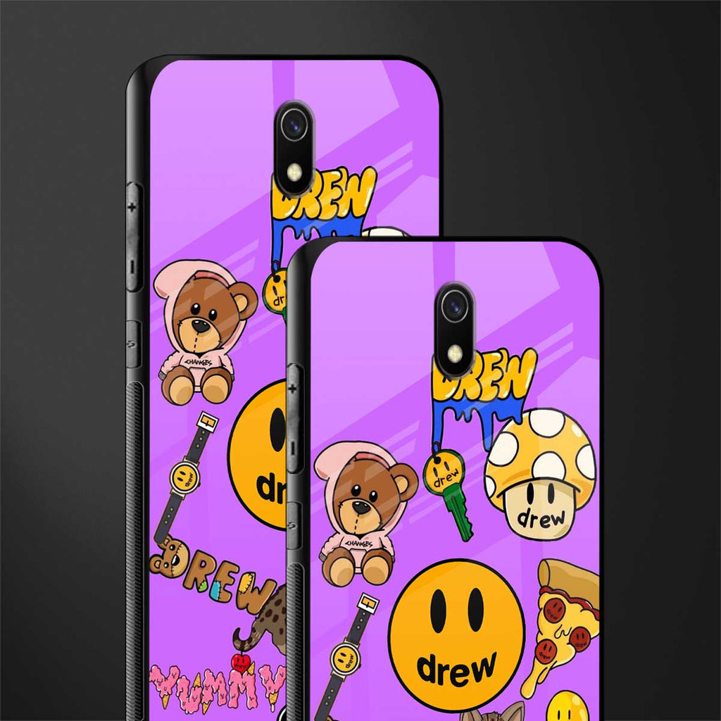 justin bieber glass case for redmi 8a image-2