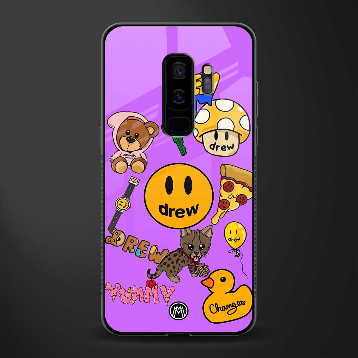 justin bieber glass case for samsung galaxy s9 plus image