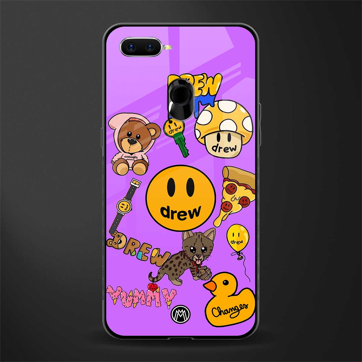 justin bieber glass case for oppo a12 image