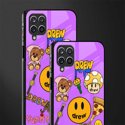 justin bieber back phone cover | glass case for samsung galaxy a22 4g