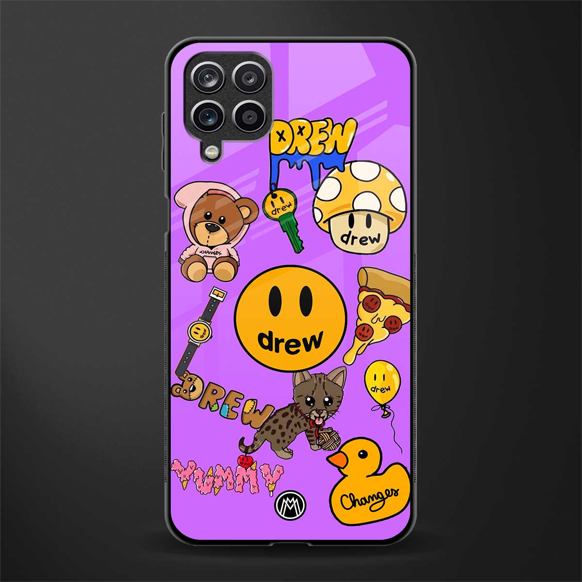 justin bieber back phone cover | glass case for samsung galaxy a22 4g