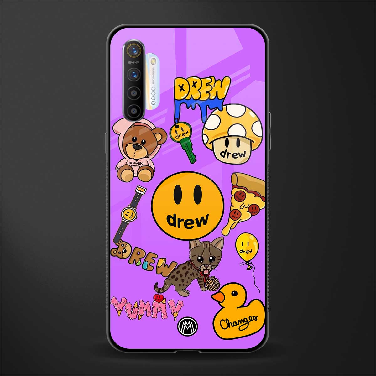 justin bieber glass case for realme x2 image