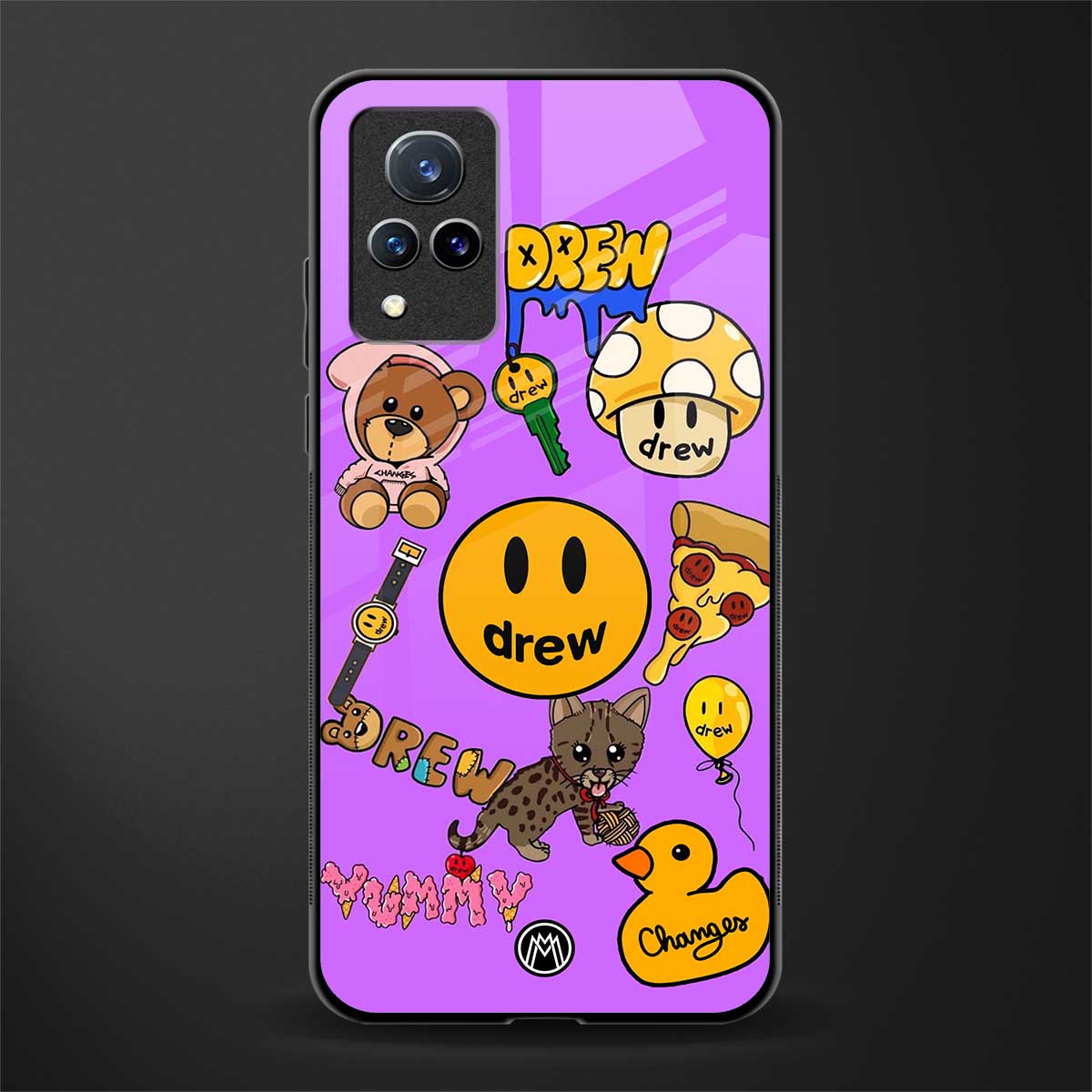 justin bieber glass case for vivo v21 5g image