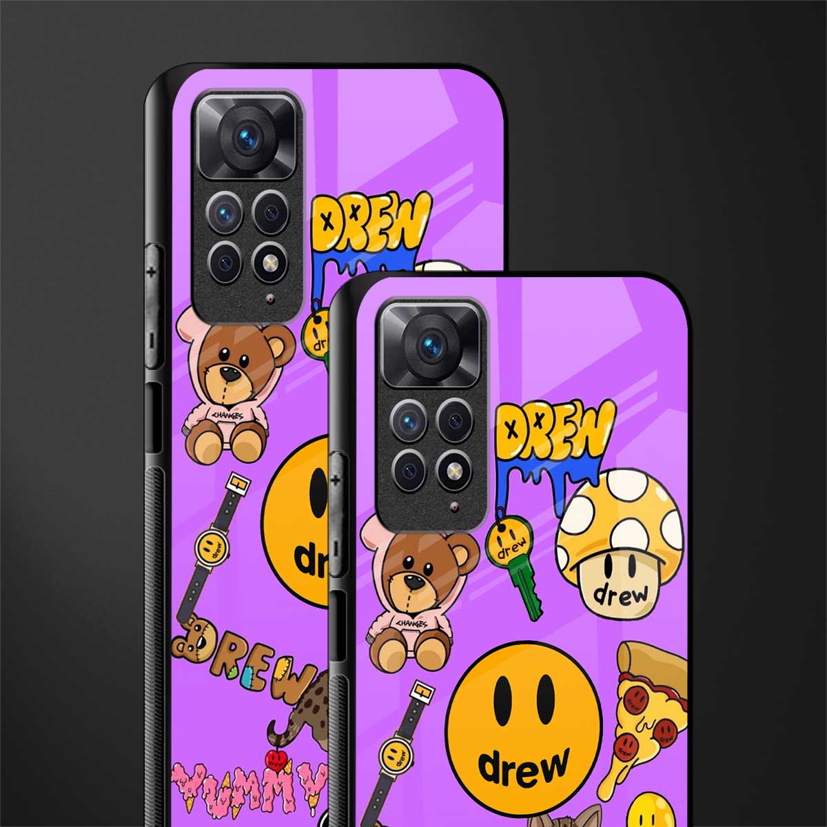 justin bieber glass case for redmi note 11 image-2