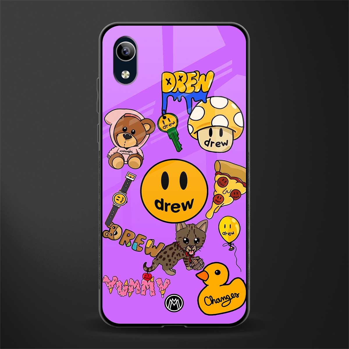 justin bieber glass case for vivo y91i image