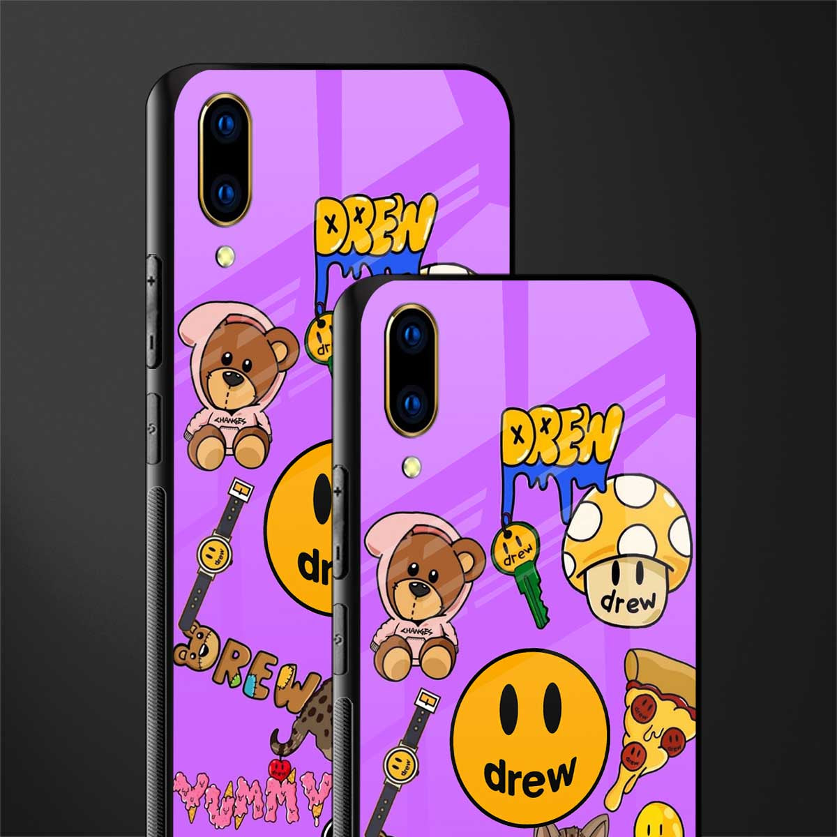 justin bieber glass case for vivo v11 pro image-2