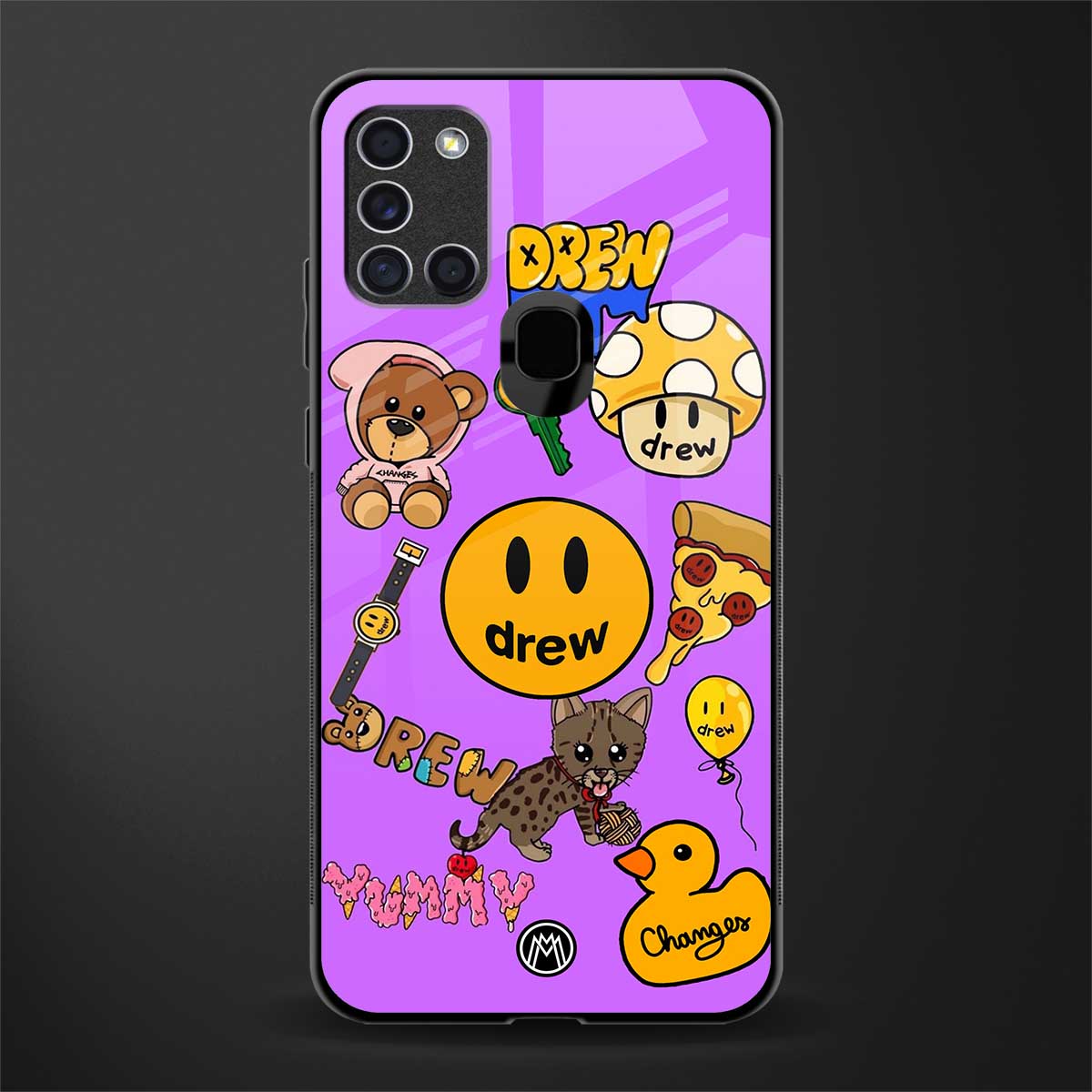 justin bieber glass case for samsung galaxy a21s image