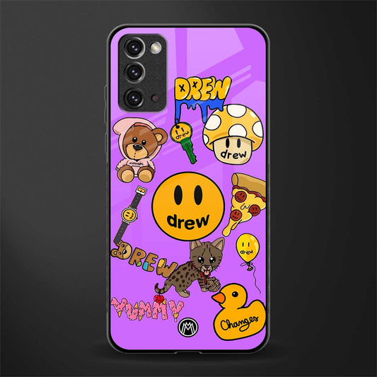 justin bieber glass case for samsung galaxy note 20 image