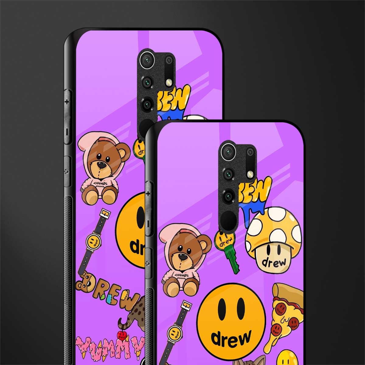 justin bieber glass case for redmi 9 prime image-2
