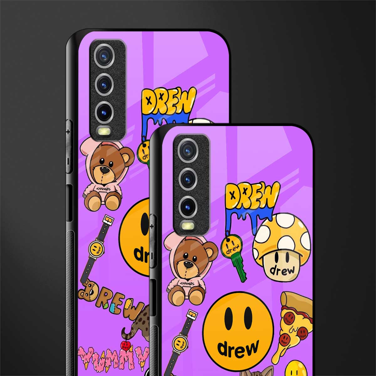justin bieber glass case for vivo y20svivo y20avivo y20g image-2