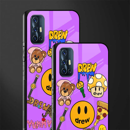 justin bieber glass case for vivo v17 image-2