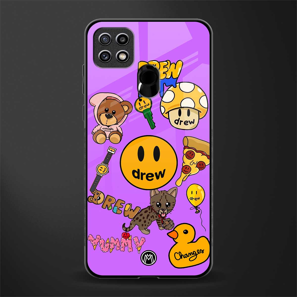 justin bieber glass case for oppo a15s image