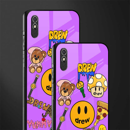justin bieber glass case for redmi 9a image-2