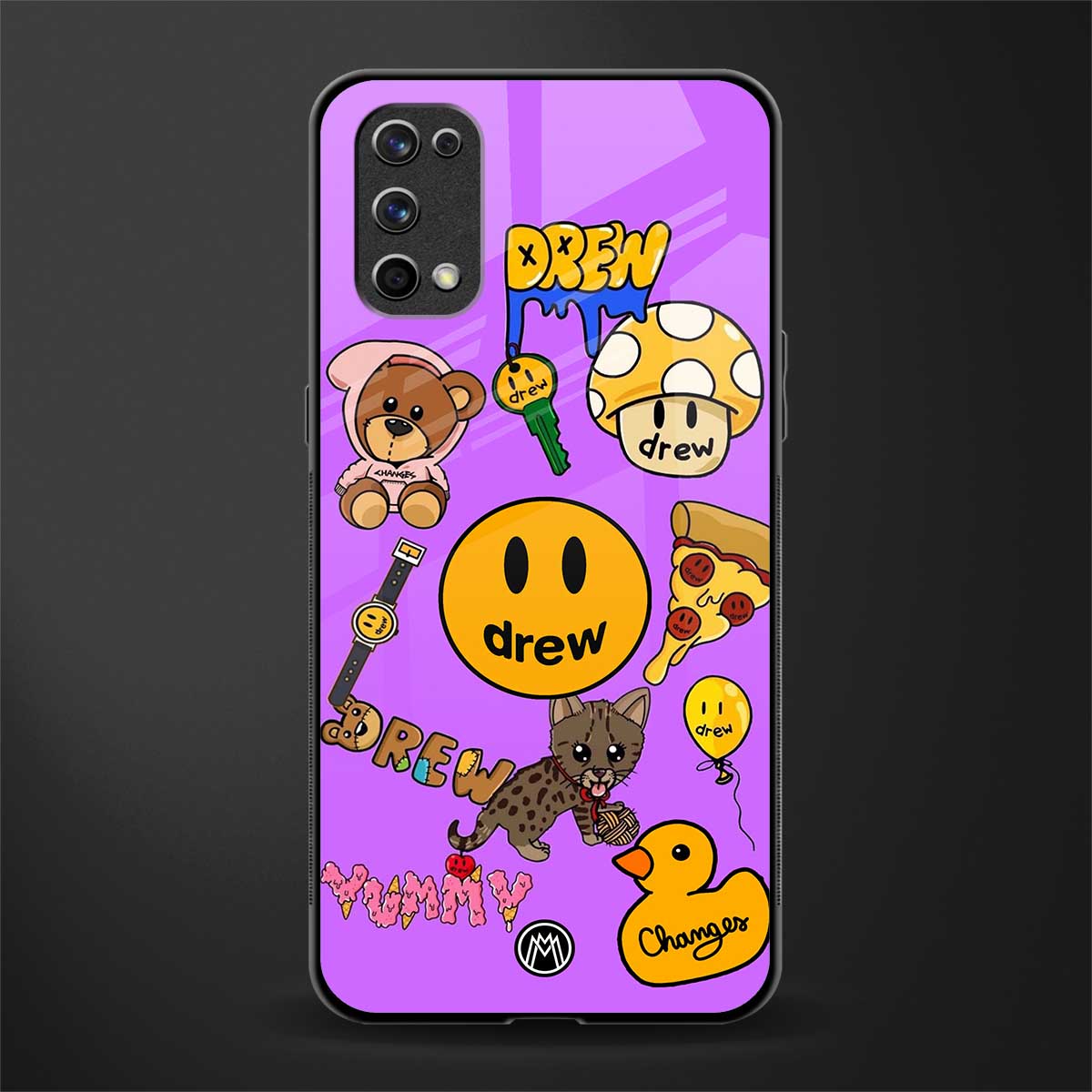 justin bieber glass case for realme 7 pro image