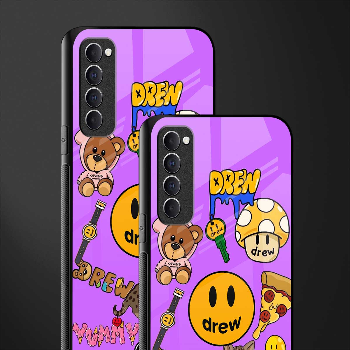 justin bieber glass case for oppo reno 4 pro image-2