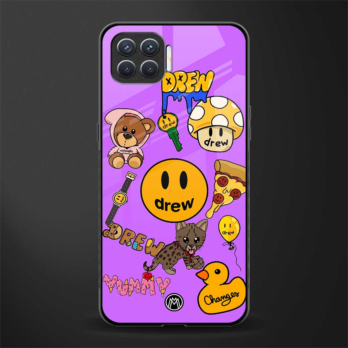 justin bieber glass case for oppo f17 image