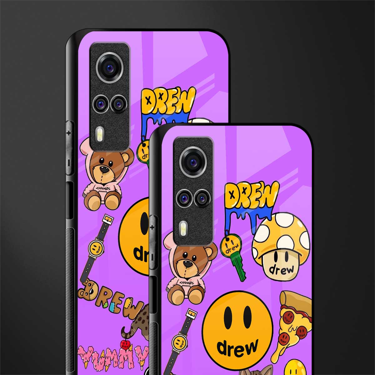 justin bieber glass case for vivo y51 image-2
