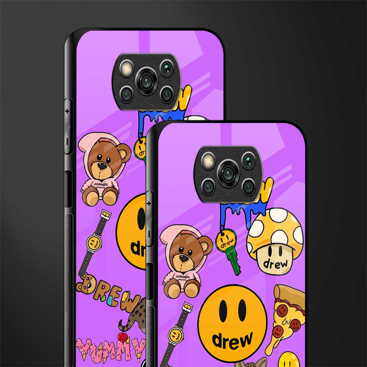 justin bieber glass case for poco x3 image-2