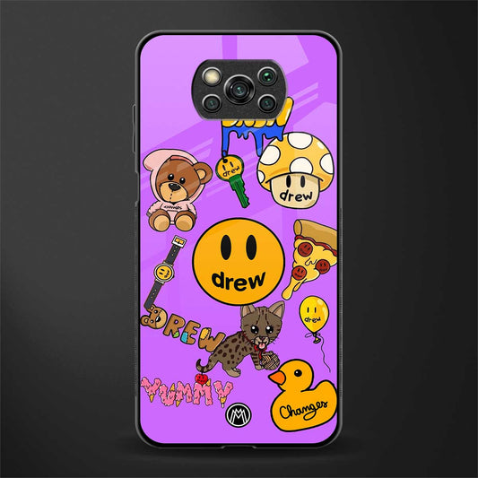 justin bieber glass case for poco x3 image