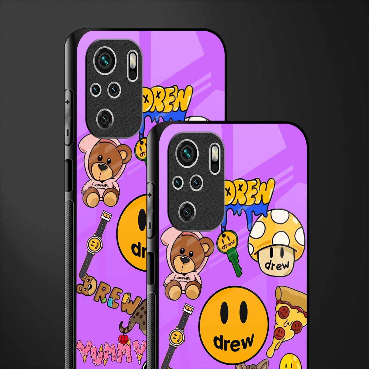 justin bieber glass case for redmi note 10 image-2